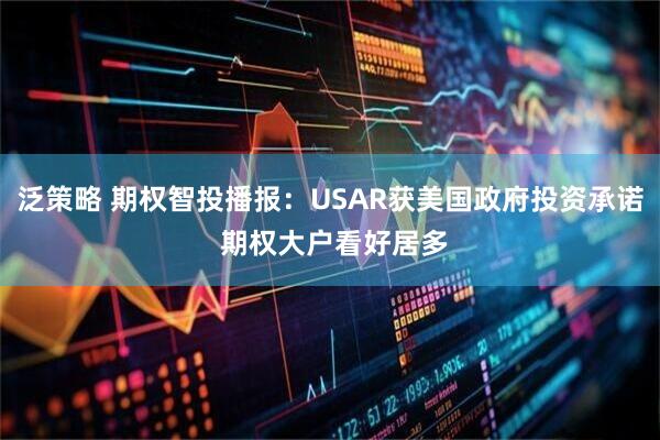 泛策略 期权智投播报：USAR获美国政府投资承诺 期权大户看好居多